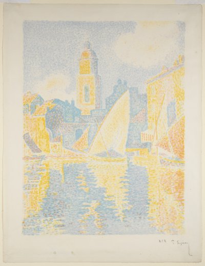Havnen i Saint-Tropez II av Paul Signac