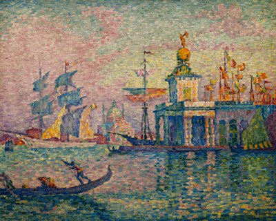 Venezia - Tollhuset; Venezia-havets toll, 1908 av Paul Signac