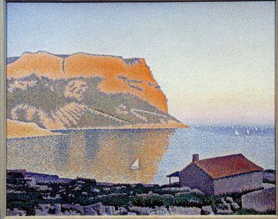 Utsikt over solbærbukten, Cap Canaille Maleri av Paul Signac (1863-1935) 1889 Privat samling - Utsikt over Cassis-bukten, Cap Canaille. Maleri av Paul Signac (1863-1935) av Paul Signac