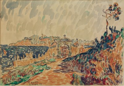 Utsikt over Saint-Tropez-bukten av Paul Signac
