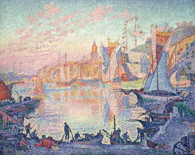 Havnen i Saint-Tropez av Paul Signac