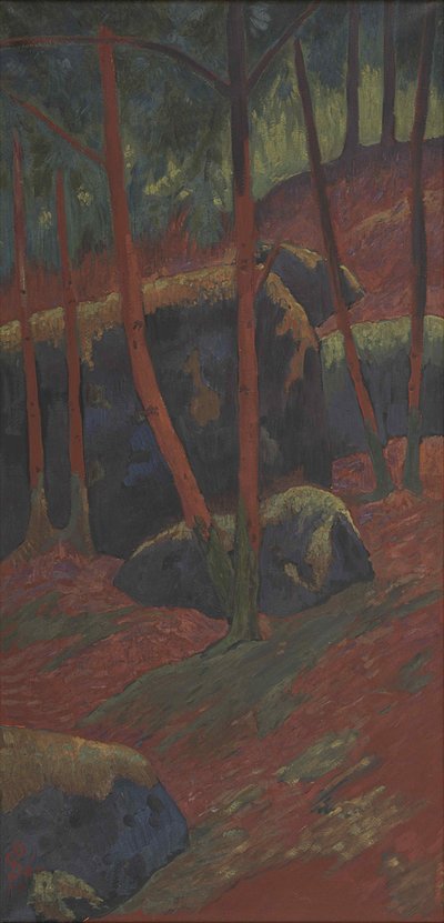 The Red Wood, ca. 1895. av Paul Sérusier