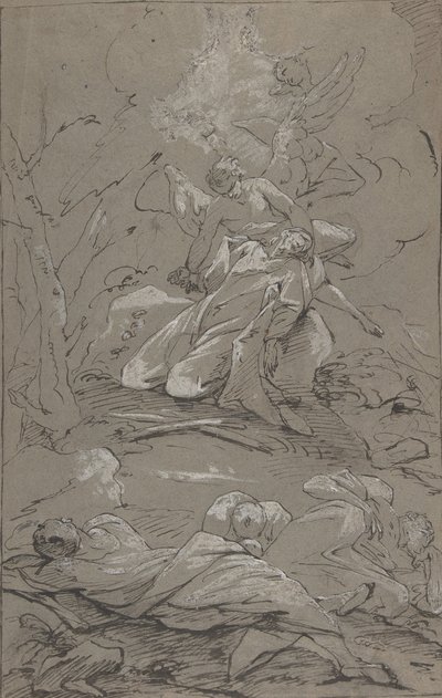 Kristus i Getsemane hage, 1712-62. av Paul Troger