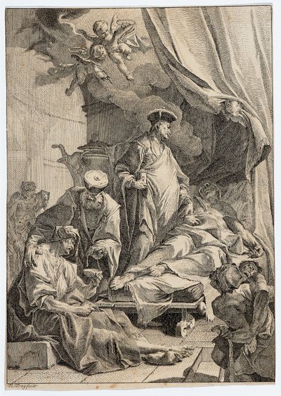 De hellige Cosmas og Damian pleier de syke av Paul Troger