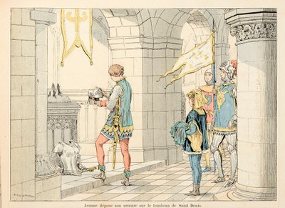 Illustrasjon hentet fra boken "" Joan of Arc "" av Theodore Cahu og illustrert av Paul De Semant (1855-1915): Jeanne d