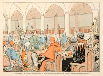 Illustrasjon hentet fra boken "" Joan of Arc "" av Theodore Cahu og illustrert av Paul De Semant (1855-1915): 29. mai av Paul de Semant