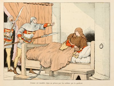 Illustrasjon hentet fra boken "" Joan of Arc "" av Theodore Cahu og illustrert av Paul De Semant (1855-1915): Jeanne d