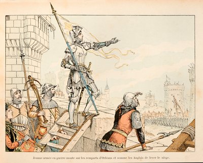 Illustrasjon hentet fra boken "" Joan of Arc "" av Theodore Cahu og illustrert av Paul De Semant (1855-1915): Jeanne d