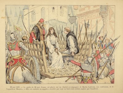 Jeanne d#39;Arc (fargelitografi) av Paul de Semant