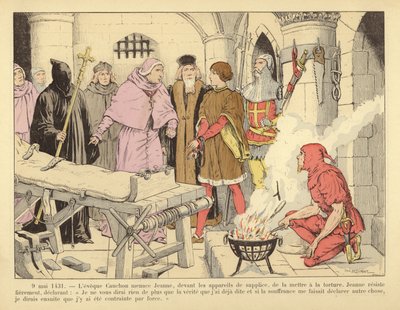 Jeanne d#39;Arc (fargelitografi) av Paul de Semant