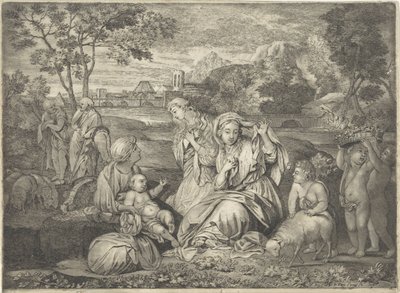 Moses i rushkurven Catherines mystiske ekteskap av Paul van Somer (II)