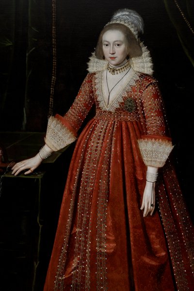 Dronning Elizabeth av Böhmen "Vinterdronningen" (1596-1662) av Paul van Somer