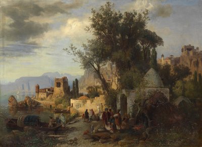Kveld ved Kura-elven nær Tiflis av Paul von Franken