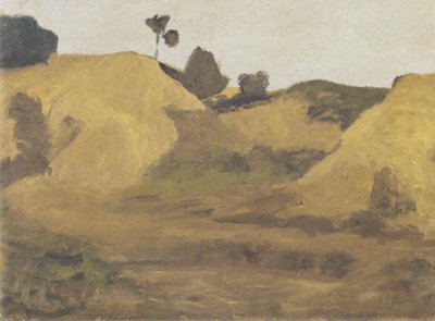 Landschaft am Weyerberg av Paula Modersohn-Becker