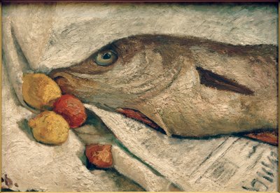 Stilleben med hyse av Paula Modersohn Becker