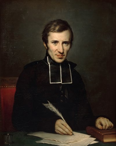 Hugues-Felicite Robert de Lamennais 1782-1854 av Paulin Guérin