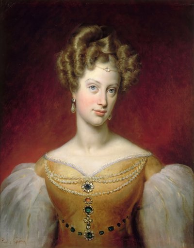 Prinsesse Caroline av Napoli og Sicilia 1798-1870, hertuginne de Berry av Paulin Guérin