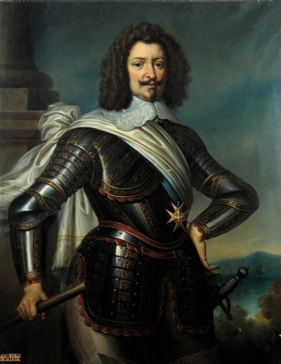 Portrett av Charles de Lorraine, prins av Joinville, hertug av Joyeuse og 4. hertug Guise (1571-1640) lyske sønn av Henri de Guise Maleri av Paulin Guerin (1783-1855) 1800-tallet Søn. 1,22x0,96 m av Paulin Jean Baptiste Guerin
