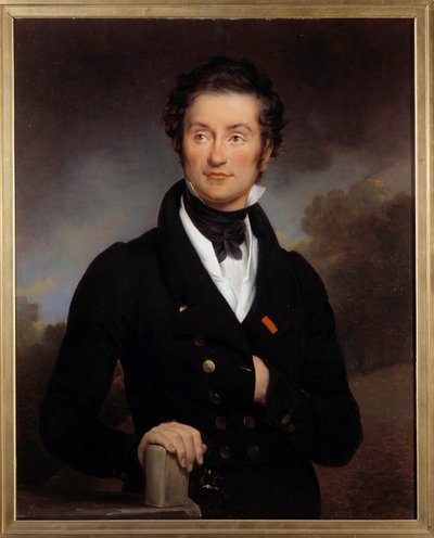 Portrett av forfatteren Charles Nodier (1780-1844) Han holdt en litterær salong der de store romantiske kunstnerne (Hugo, Lamartine, Vigny...) Maleri av Paulin Guerin (1783-1855) 1800-tallet. Paris, biblioteket til Arsenal. av Paulin Jean Baptiste Guerin