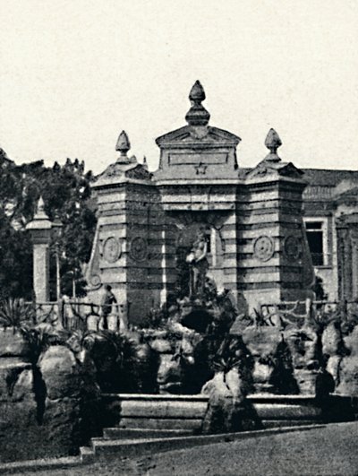 Fontene i slottshagen, 1895 av Paulo Kowalsky