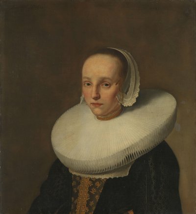 Portrett av Anna van der Does (1609-1650) av Paulus Hennekyn