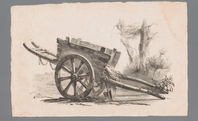Bil med to hjul av Paulus Lauters (attributed to)