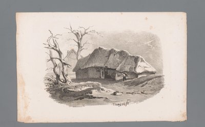 Utsikt over en låve Prinsipper for landskap (serietittel) Principles de paysages (serietittel) av Paulus Lauters