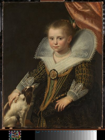 Portrett av en jente, kjent som "Den lille prinsessen" av Paulus Moreelse
