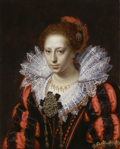 Portrett av en ung dame, ca. 1620 av Paulus Moreelse