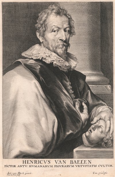 Henry van Baelen, maler Antu; Dyrker av antikkens menneskelige figurer av Paulus Pontius