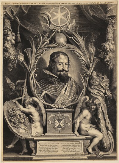 Portrett av Gaspar de Guzmán, grev av Olivares av Paulus Pontius