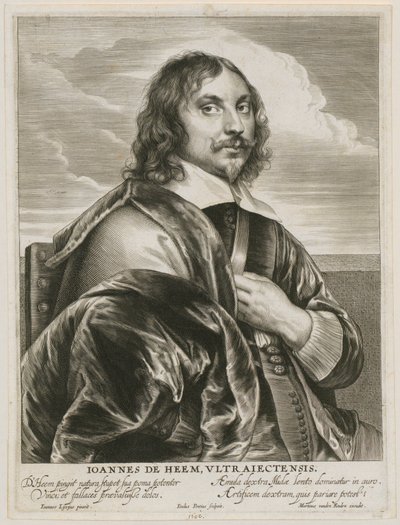 Portrett av Johannes de Heem av Paulus Pontius
