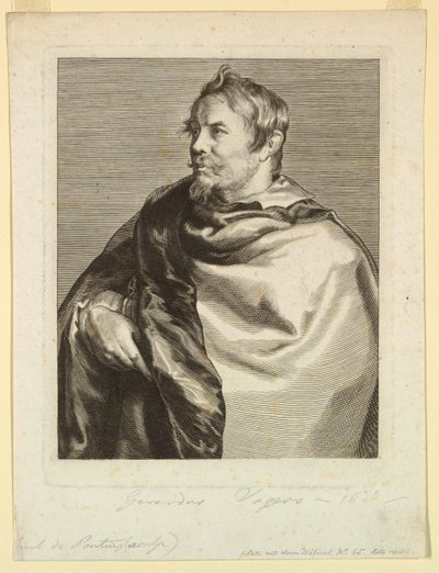 Portrett av Gerard Seghers, fra Icons of Princes of Men av Paulus Pontius
