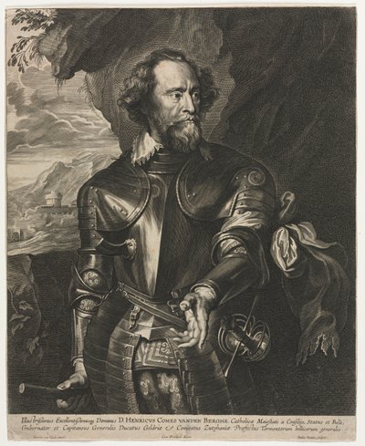 Portrett av Henry, grev van den Berghe. av Paulus Pontius