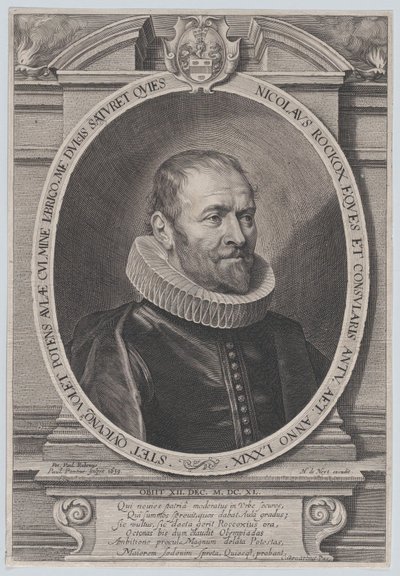 Portrett av Nicholaes Rockox, 1639., 1639. av Paulus Pontius
