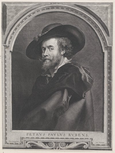 Portrett av Peter Paul Rubens, 46 år gammel, 1630., 1630. av Paulus Pontius