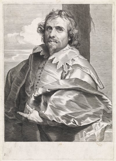 Portrett av maleren Daniël Mijtens (I) av Paulus Pontius