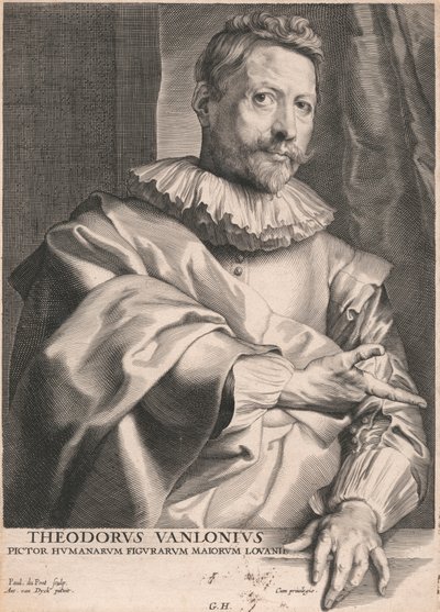 Theodore van Lonius, maler av menneskelige figurer Majors of Louvain av Paulus Pontius