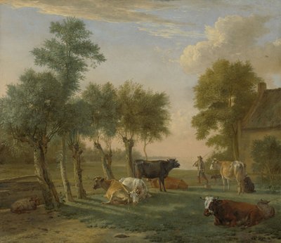 Kyr i en eng nær en gård, 1653 av Paulus Potter