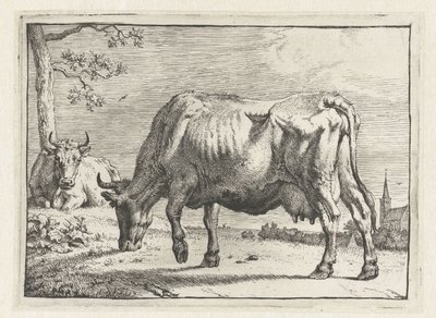 beitende ku Bullen-heftet (serietittel) av Paulus Potter