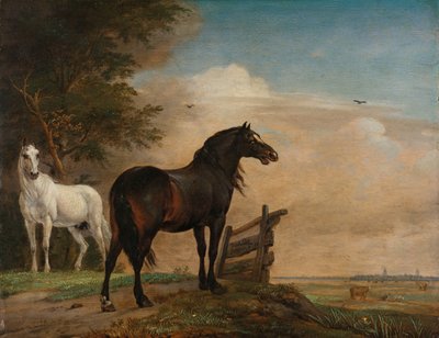 To hester i en eng nær en port To hester nær en port i en eng av Paulus Potter