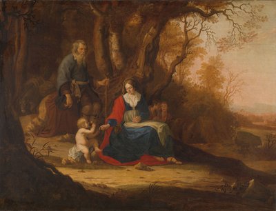 Hvile på flukten til Egypt av Paulus van the Younger Vianen