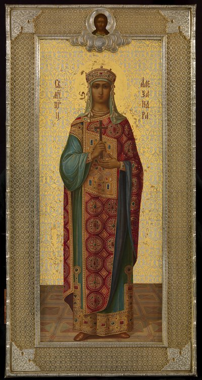 Den hellige keiserinne Alexandra, 1883 av Pavel Akimovich Ovchinnikov