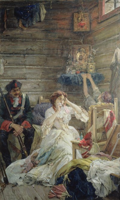Lady Maria Hamilton før henrettelsen, 26. mars 1799 av Pavel Alexandrovich Svedomsky