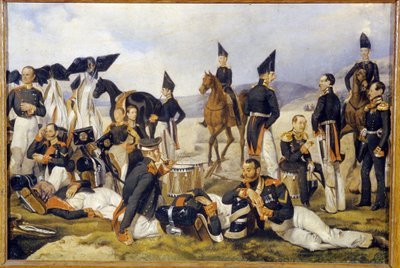 Hvil under en kampanje. Beskrivelse av en russisk kavalerienhet i frontlinjen, noen sover, noen røyker, alle ser slitne, gjennomtenkte og bekymret ut. Verk av Pavel Andreyevich Fedotov (1815-1 av Pavel Andreevich Fedotov