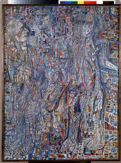 ""Karakterer"" (mennesker) Maleri av Pavel Nikolayevich Filonov (1883-1941) 1930 Statens russiske museum, St. Petersburg av Pawel Nikolajewitsch Filonow