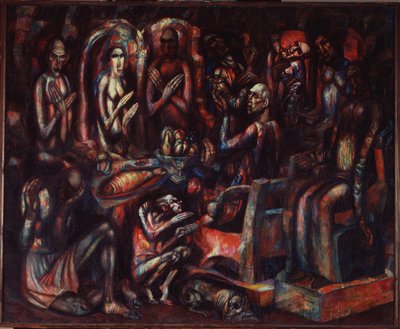 Kongenes fest, 1913 av Pavel Nikolayevich Filonov