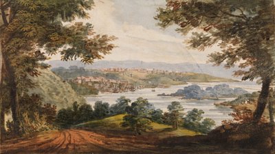 Washington og Georgetown fra Alexandria Road, 1811-ca. 1813. av Pavel Petrovic Svin