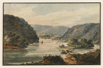 Utsikt over Potomac ved Harpers Ferry av Pavel Petrovich Svinin
