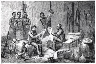 Livingstone og Stanley mottok aviser i Sentral-Afrika, 1871-1873 av Pearson